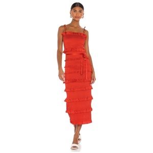 V. Chapman Lily Dress in Red Clay